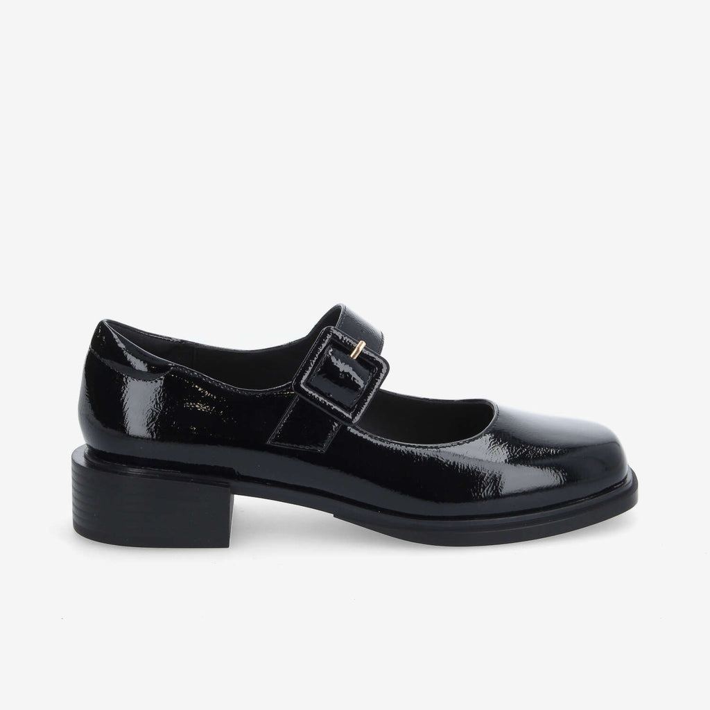 Ostend Ballerina W - Wrinkled Patent - Black