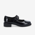 Ostend Ballerina W - Wrinkled Patent - Black