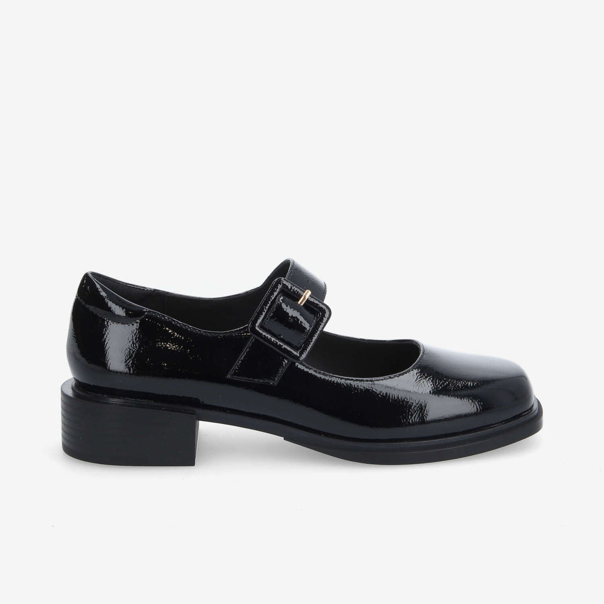 Ostend Ballerina W - Wrinkled Patent - Black
