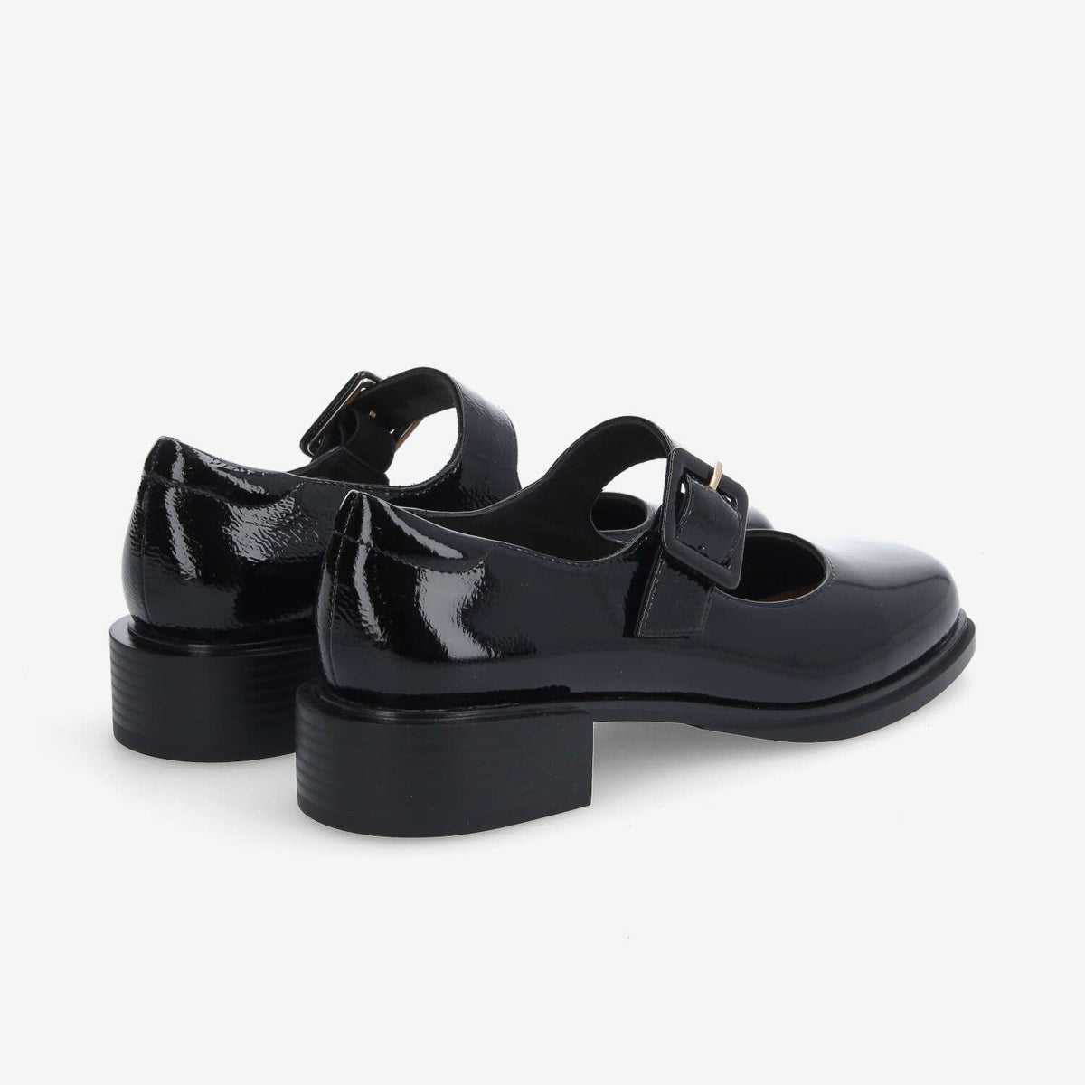 Ostend Ballerina W - Wrinkled Patent - Black