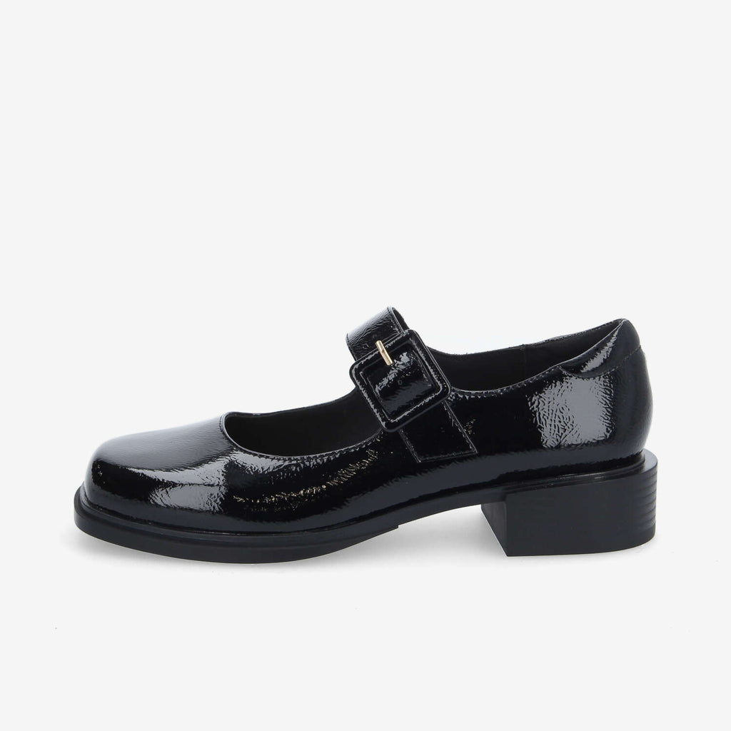 Ostend Ballerina W - Wrinkled Patent - Black