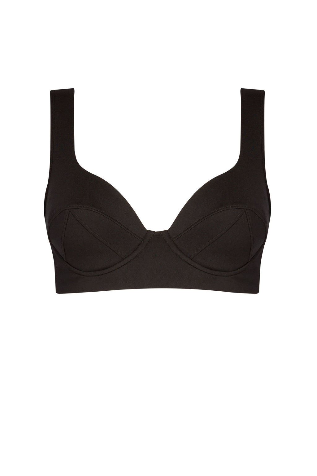 Top de bikini Valentine negro