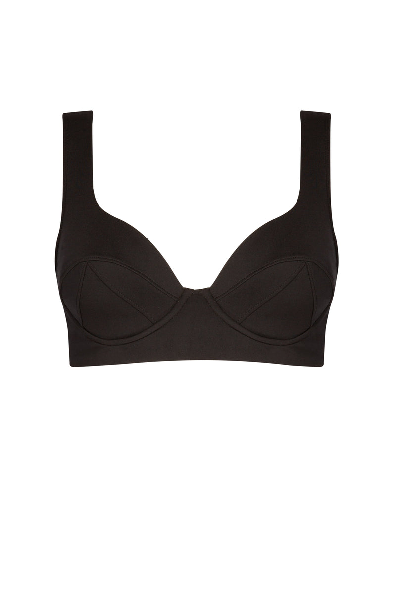 Valentine Bikini Top Black