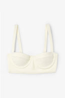 Top Corset Froissé Blanc