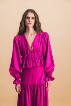 Isabel Cyclamen Blouse