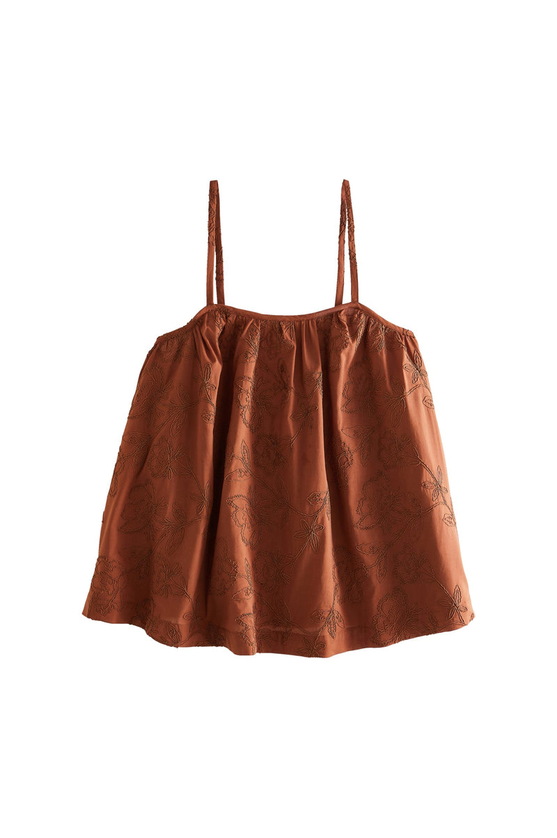 Top Soraya Camel Soutache