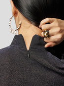 Haut En Tricot Constellation Argent