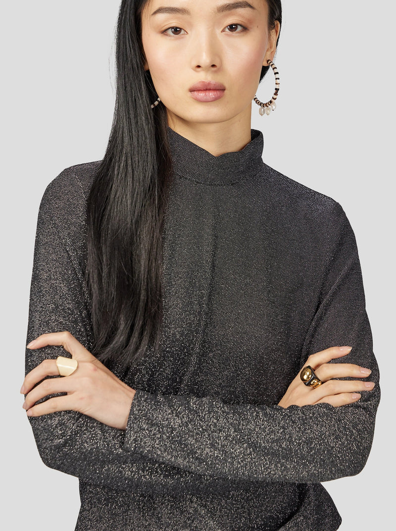 Haut En Tricot Constellation Argent