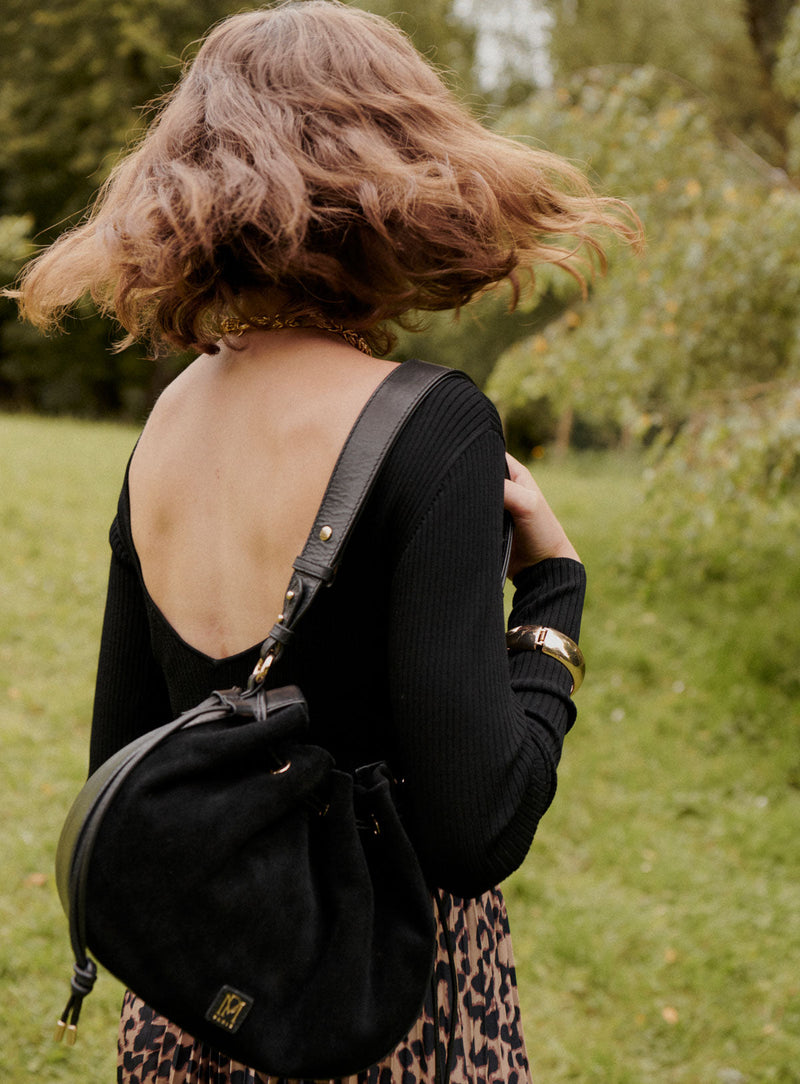 Top Dos Nu En Maille Marilyn - Noir