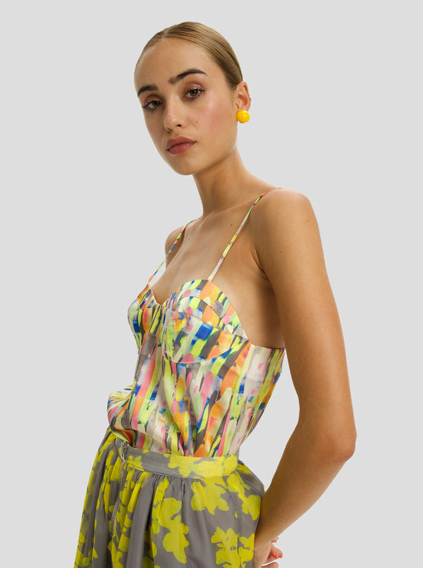 Nelson Top mit Poolside-Print