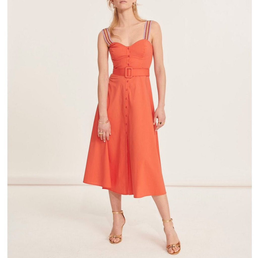 Vestido Raquella - Carmín