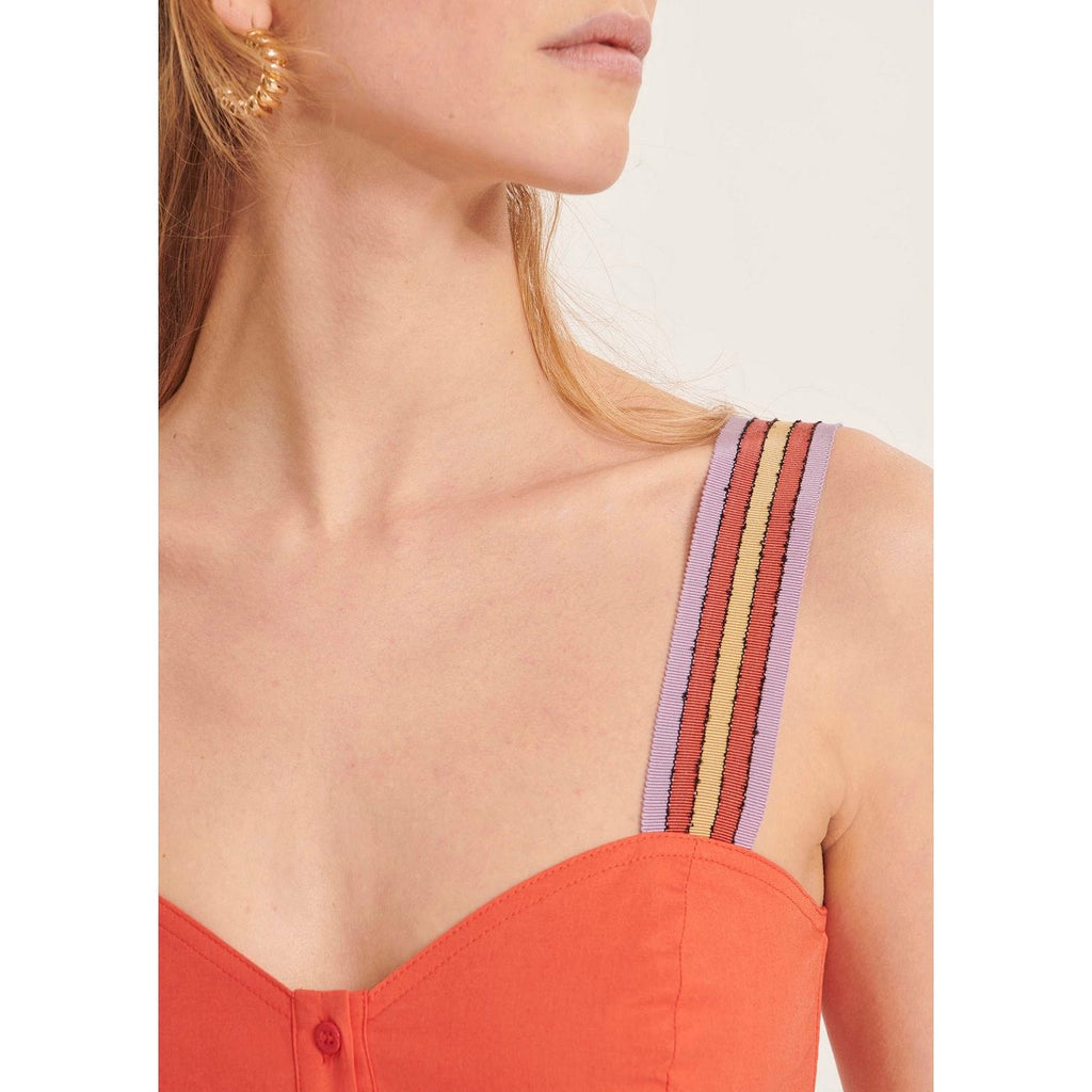 Vestido Raquella - Carmín