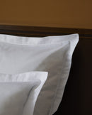 Paire de taies Satin de coton - Blanc bourdon Blanc