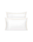 Paire de taies Satin de coton - Blanc bourdon Ecru