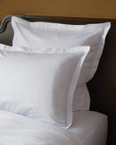 Paire de taies Satin de coton - Blanc bourdon Ecru