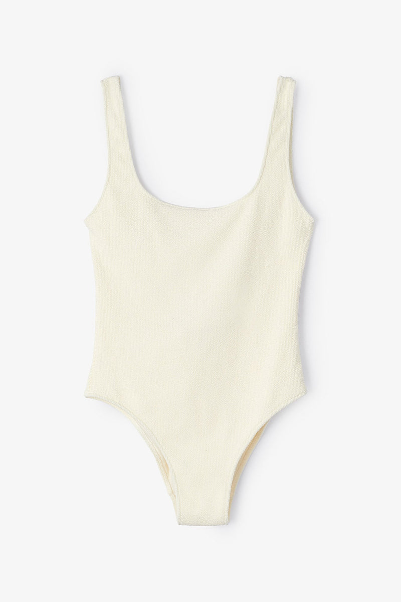 Maillot De Bain Froissé Blanc