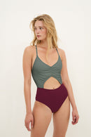 Maillot De Bain Triangle Bordeaux