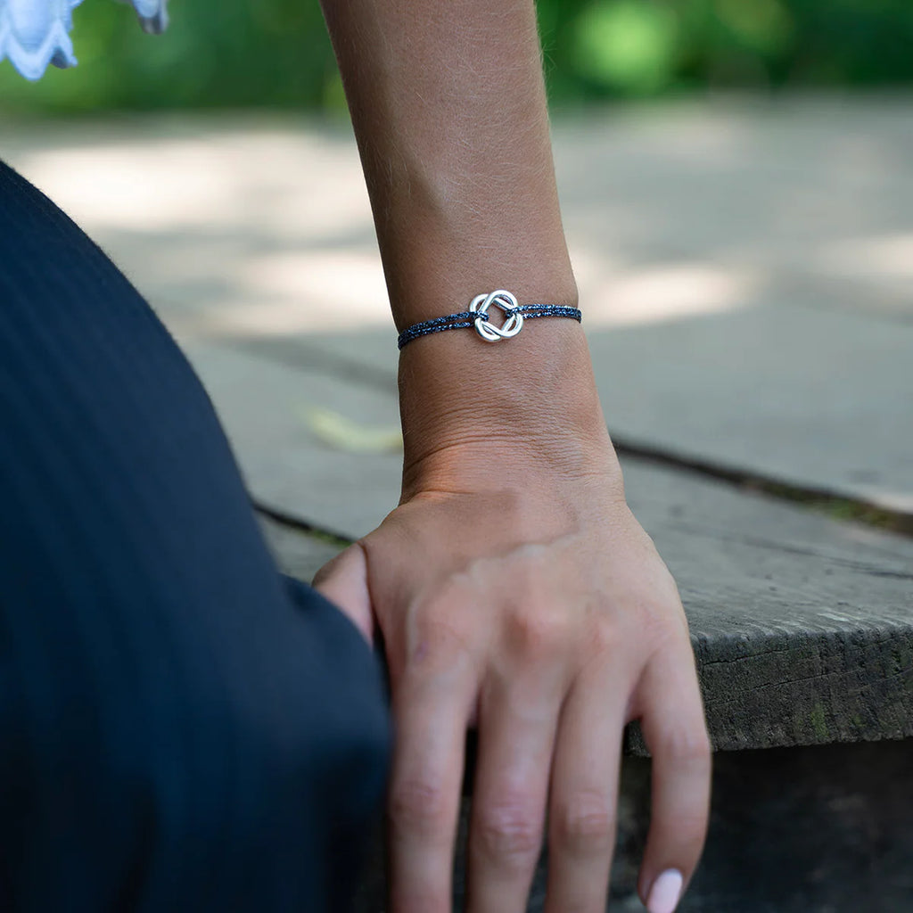 Favor Bracelet - Glittery Navy Blue