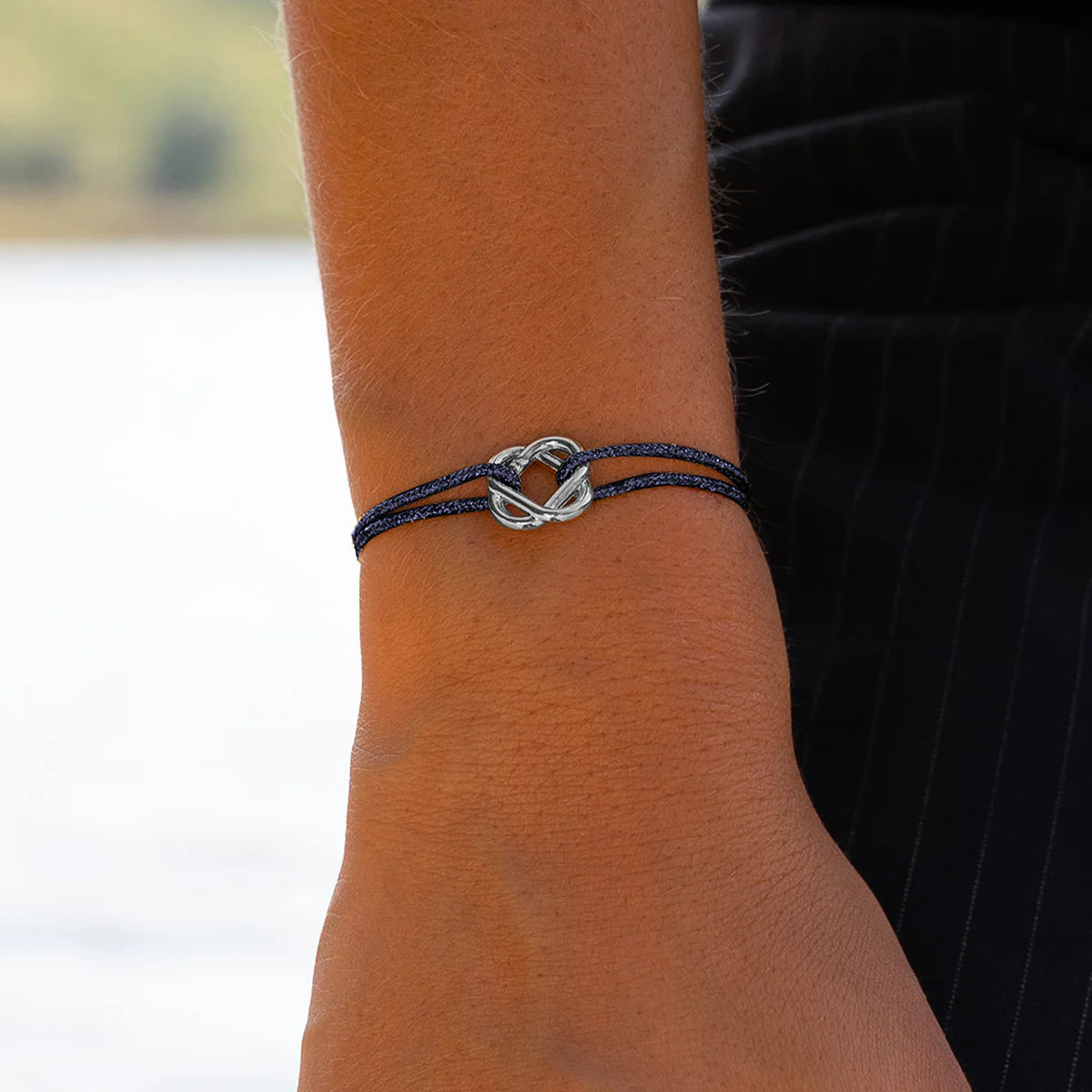 Favor Bracelet - Glittery Navy Blue