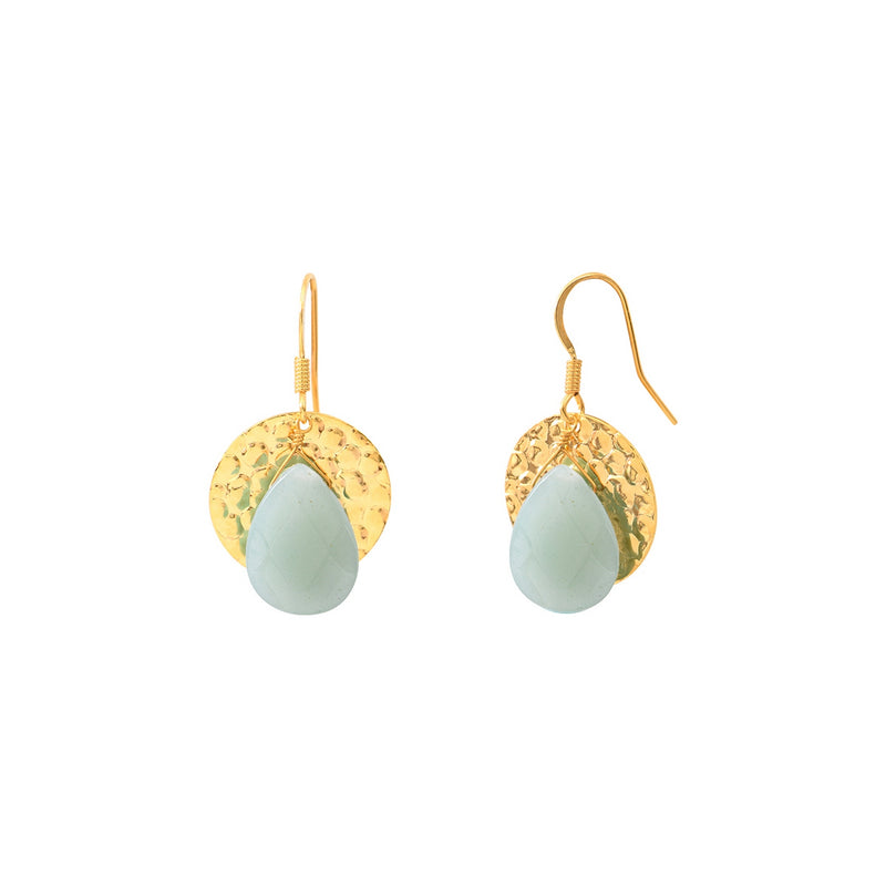 Pendientes colgantes de aventurina Tresor