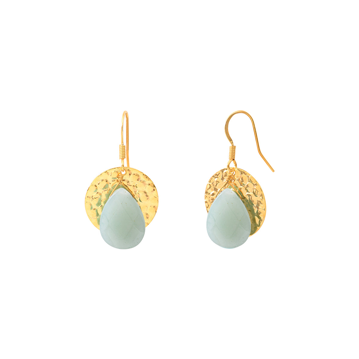 Pendientes colgantes de aventurina Tresor
