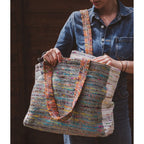 Bolso tote de tres materiales