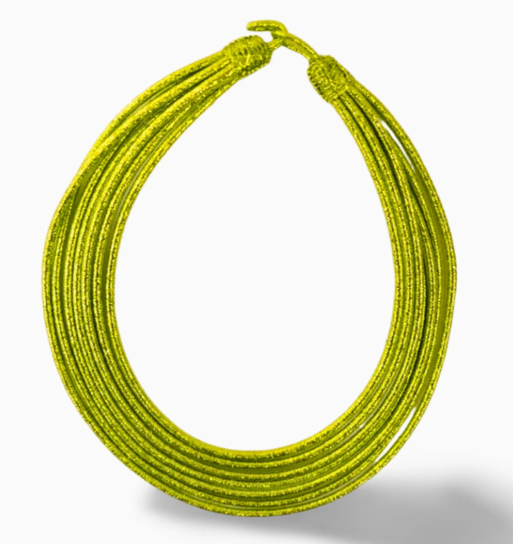 Collier Tribu 7 Tours Lime