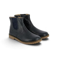 Pom d'Api – Pom D'Api - Trip Jodzip - Marine, paire de bottines en cuir bleu marine, vue de face