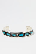 Nahui Silver And Turquoise Bracelet