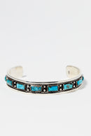 Bracelet Nahui Argent Et Turquoise