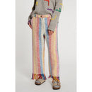 Pantalon Stripe Blanket Fringed Hem