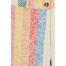 Pantalon Stripe Blanket Fringed Hem