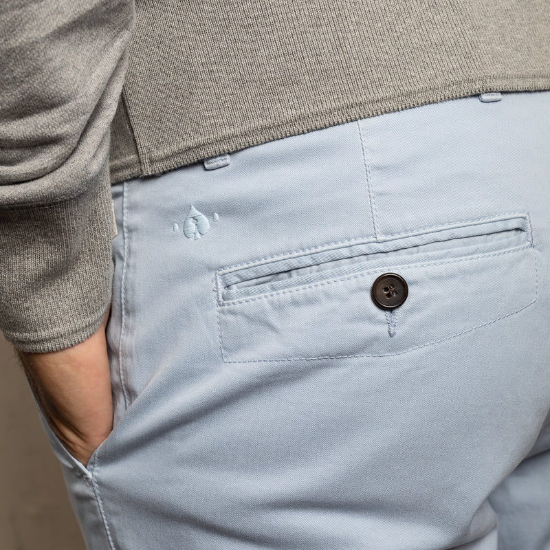 Pantalon Truman Bleu Ciel Coupe Droite