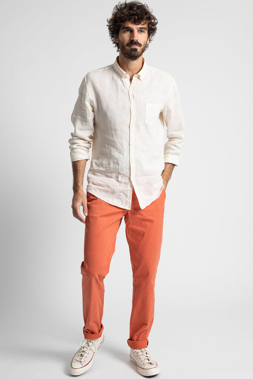 Pantalon Truman Terracotta Coupe Droite