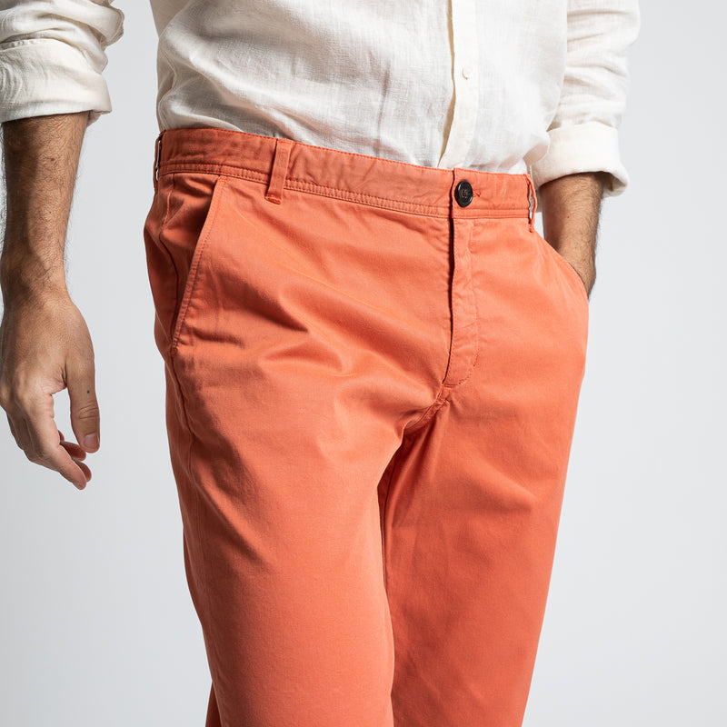 Pantalon Truman Terracotta Coupe Droite