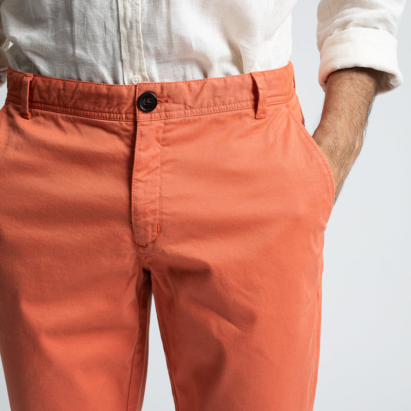 Pantalon Truman Terracotta Coupe Droite