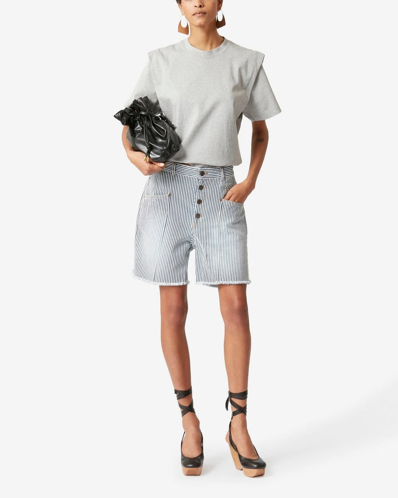 Isabel Marant - Zelitos Tee Shirt - Light Gray