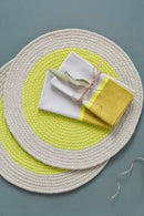 Lot De 2 Serviettes De Table En Coton - Citron