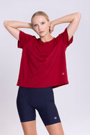 T Shirt Cotton - Bordeaux