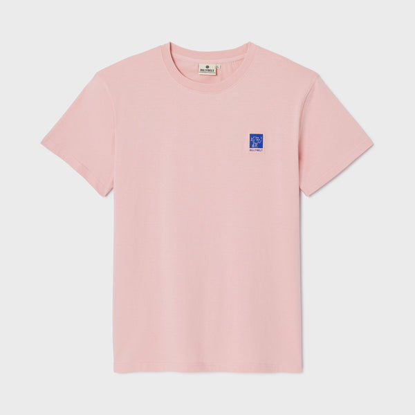 100% Organic Cotton Billy T-Shirt - Pink, Billy Embroidery