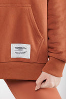 Hoodie Loose Varsity H - Caramel