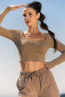Top Square Manches Longues - Deep Sand