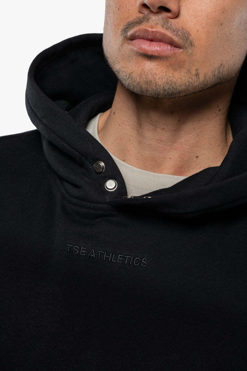 Hoodie Minimal Oversized - Black