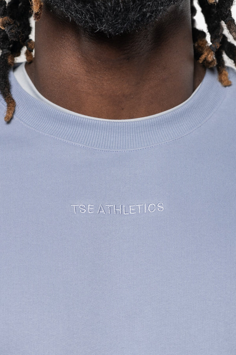 Sweat Minimal Oversized Manches Longues - Dusty Blue