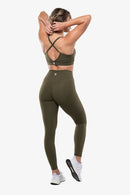 Brassière Crossed  Ajustable - Kaki