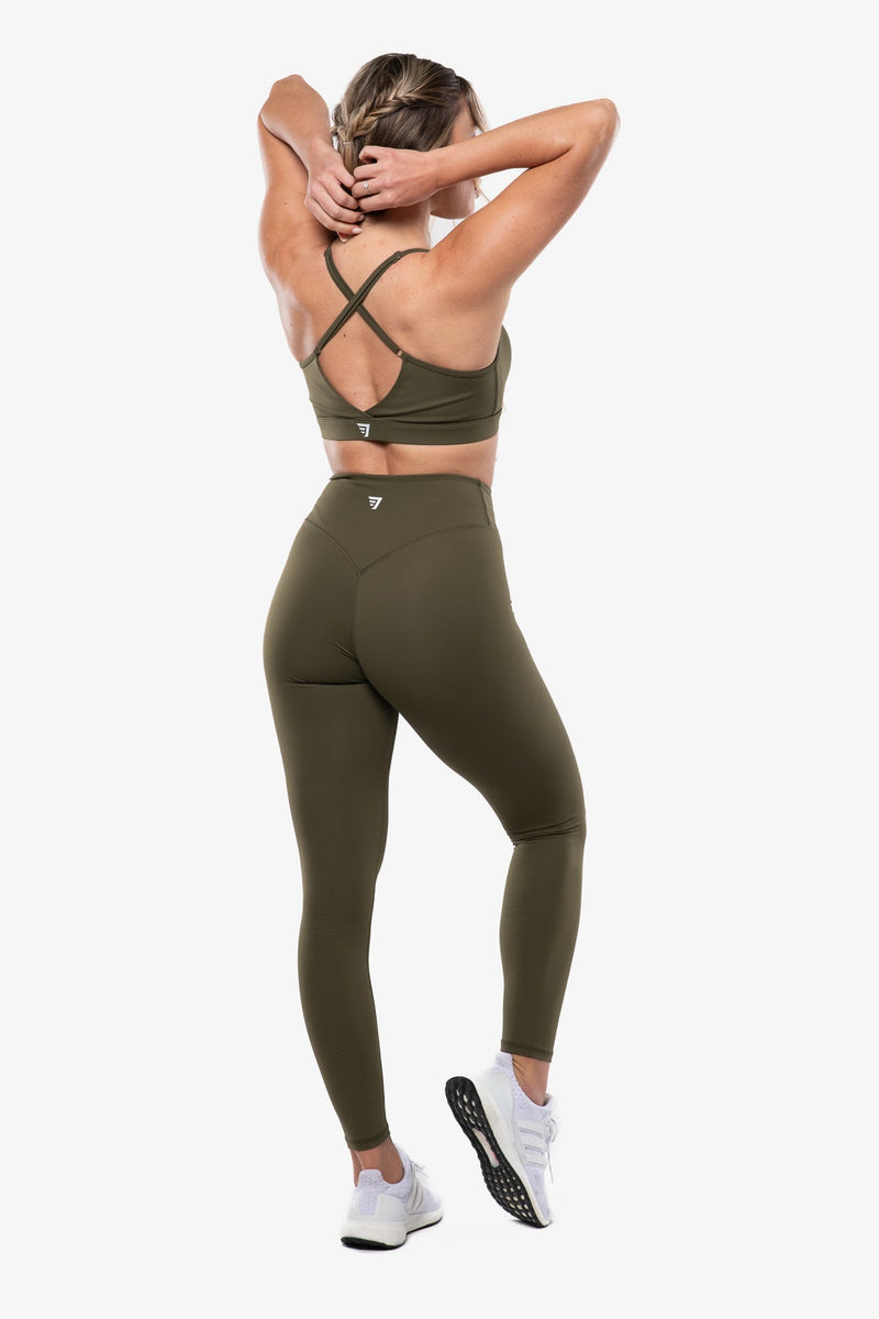 Brassière Crossed  Ajustable - Kaki