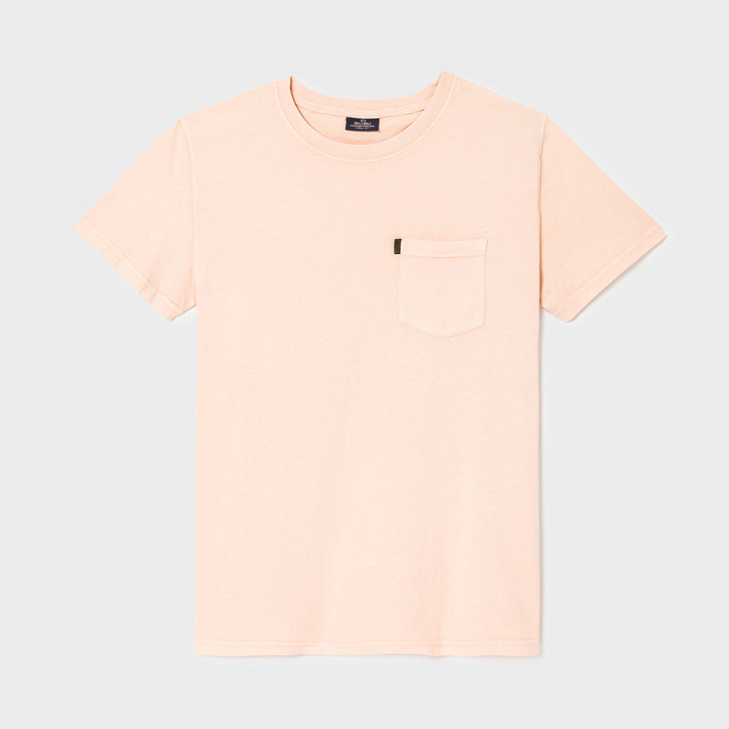 T-Shirt En 100% Coton Bio Garment Dye - Rose