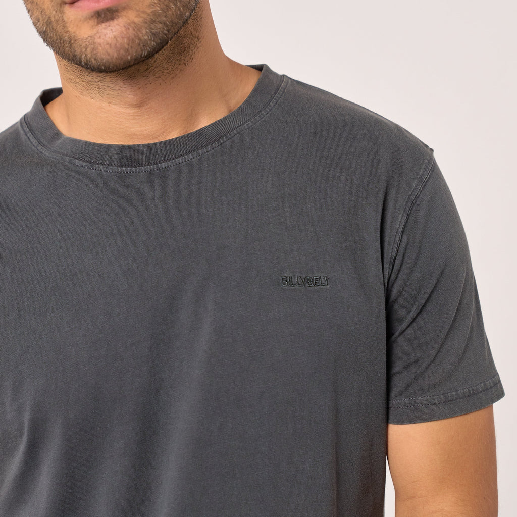 Camiseta 100% Algodón Orgánico Garment Dye - Gris