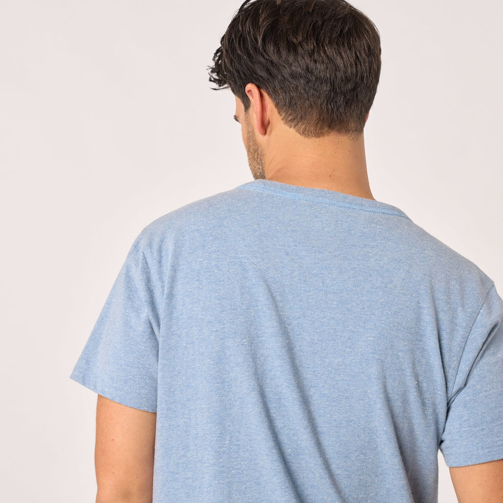 Camiseta 100% Algodón Orgánico Heavy - Azul