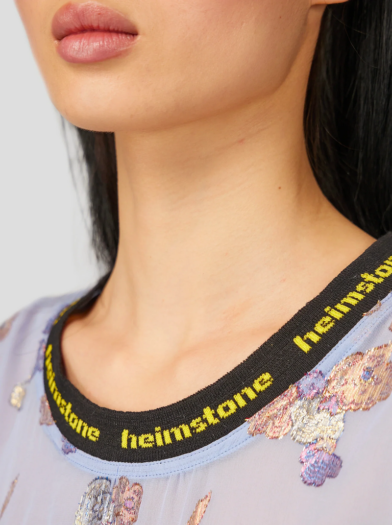 T-Shirt Dede En Broderie Brume D'Herbier